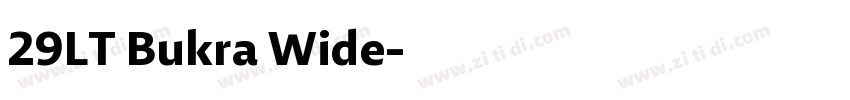 29LT Bukra Wide字体转换